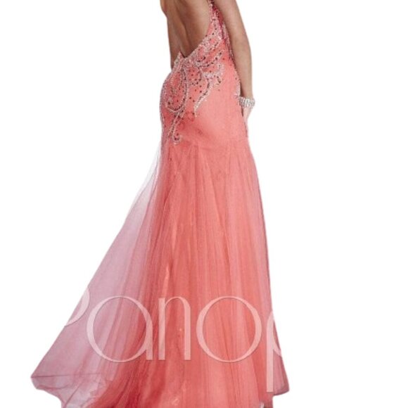 NWT Panoply 14766 Prom Dress Watermelon Size 2 - Picture 2 of 5
